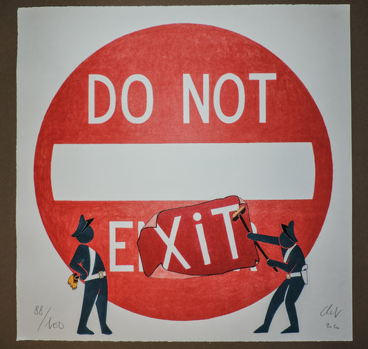 Do Not Exit - Litografia