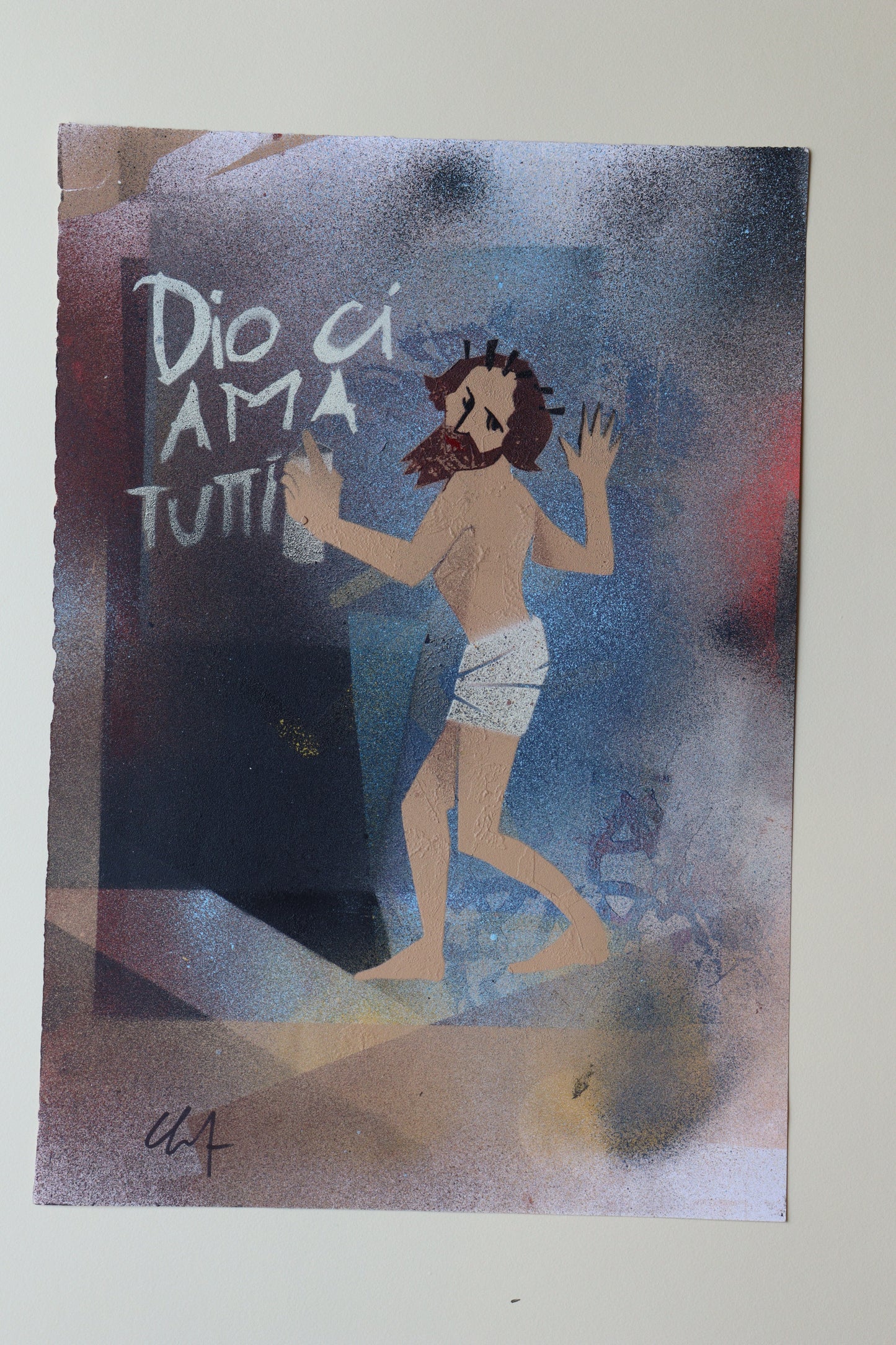 Dio ci ama tutti - Stencil